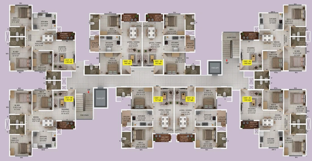 Floor Plan of Confident Fairfield in Kazhakootam, Thiruvananthapuram - Image 419813