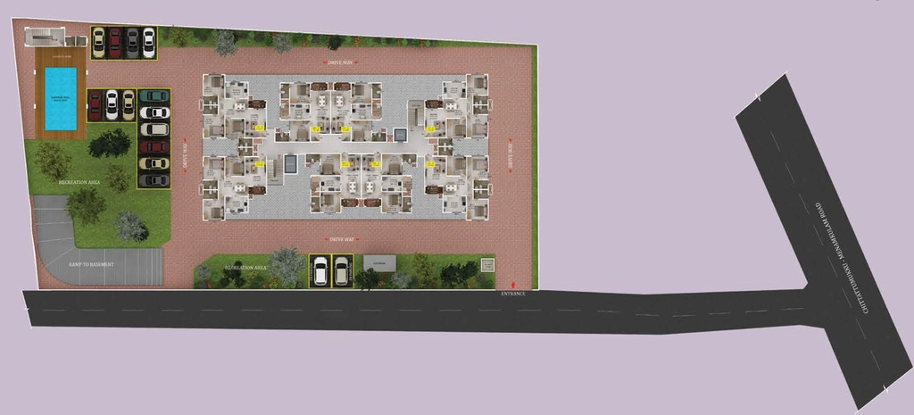 Master Plan of Confident Fairfield in Kazhakootam, Thiruvananthapuram - Image 419814
