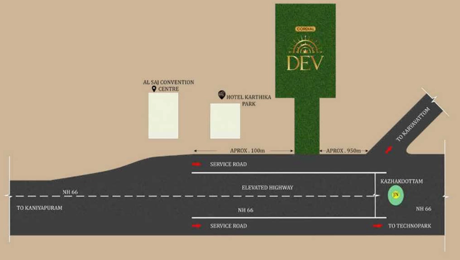 Location of Cordial Dev in Kazhakootam, Thiruvananthapuram - Image 419802