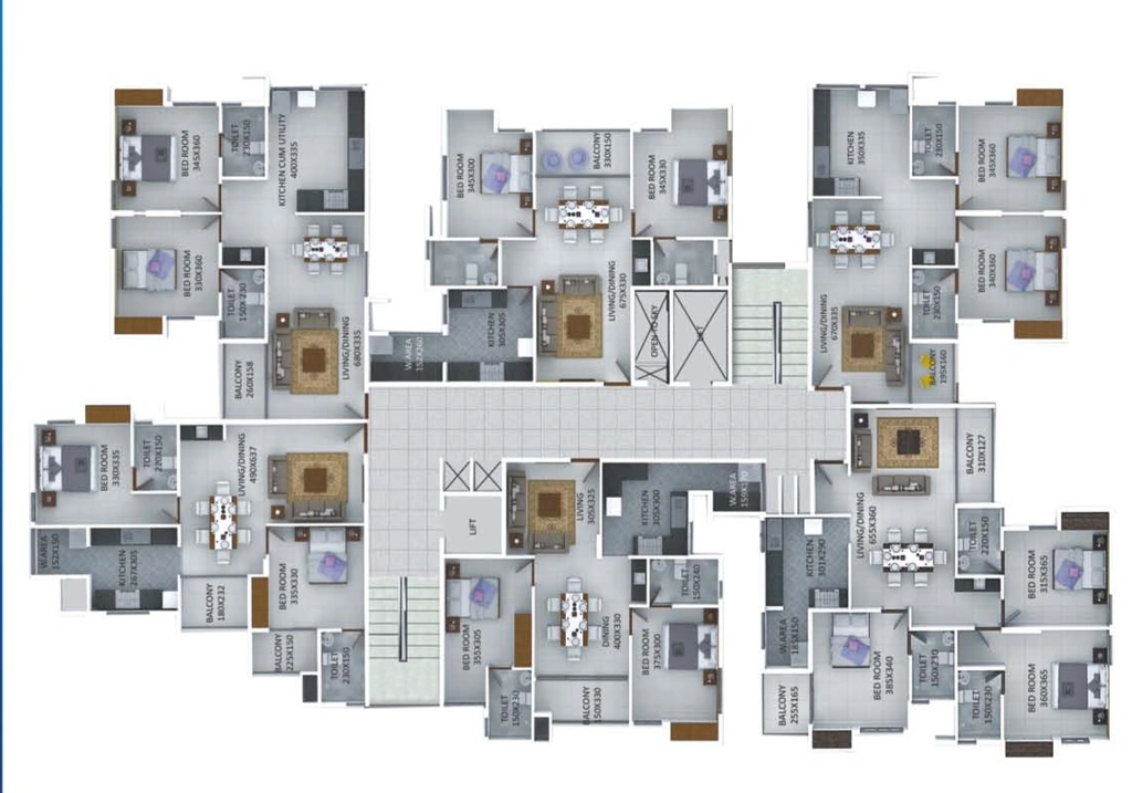 Floor Plan of Oceanus Mythrika in Kazhakootam, Thiruvananthapuram - Image 419754
