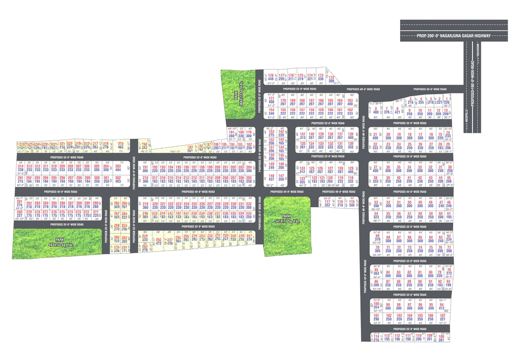 Master Plan of SGD Elite Future County in Yacharam, Hyderabad - Image 419922