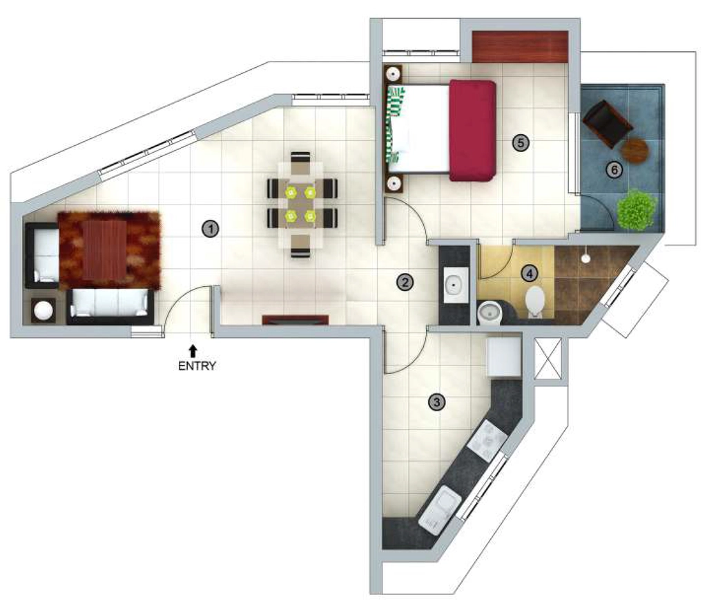 1 BHK Flat in Beacon Mayfair in Poojappura, Thiruvananthapuram - Image 925341
