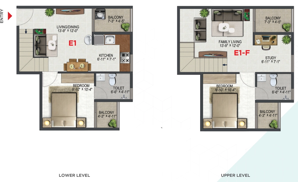 2 BHK Duplex in Sowparnika ISTA in Ulloor, Thiruvananthapuram - Image 925304