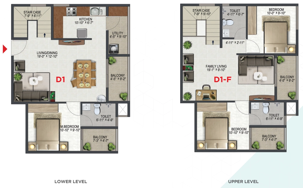 3 BHK Duplex in Sowparnika ISTA in Ulloor, Thiruvananthapuram - Image 925306