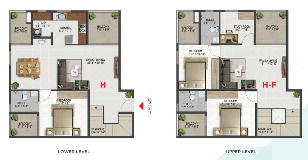 3 BHK Duplex in Sowparnika ISTA in Ulloor, Thiruvananthapuram - Image 925308