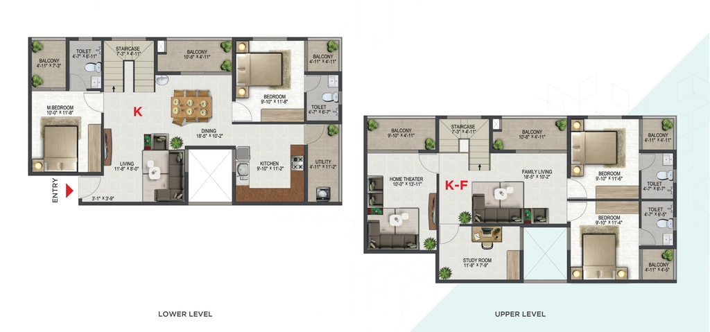 4 BHK Duplex in Sowparnika ISTA in Ulloor, Thiruvananthapuram - Image 925309