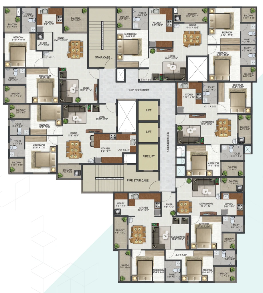 Floor Plan of Sowparnika ISTA in Ulloor, Thiruvananthapuram - Image 420047
