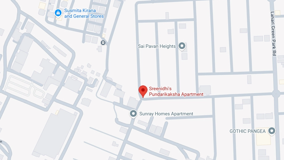 Location of Sreenidhi Papavimochana in Bachupally, Hyderabad - Image 420005
