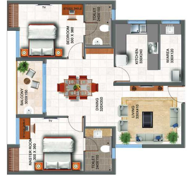 2 BHK Flat in Arcon Exotica in Aakkulam, Thiruvananthapuram - Image 925299