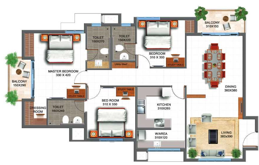 3 BHK Flat in Arcon Exotica in Aakkulam, Thiruvananthapuram - Image 925300