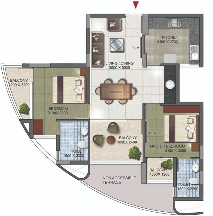 2 BHK Flat in Arcon Inspire in Kazhakootam, Thiruvananthapuram - Image 925322