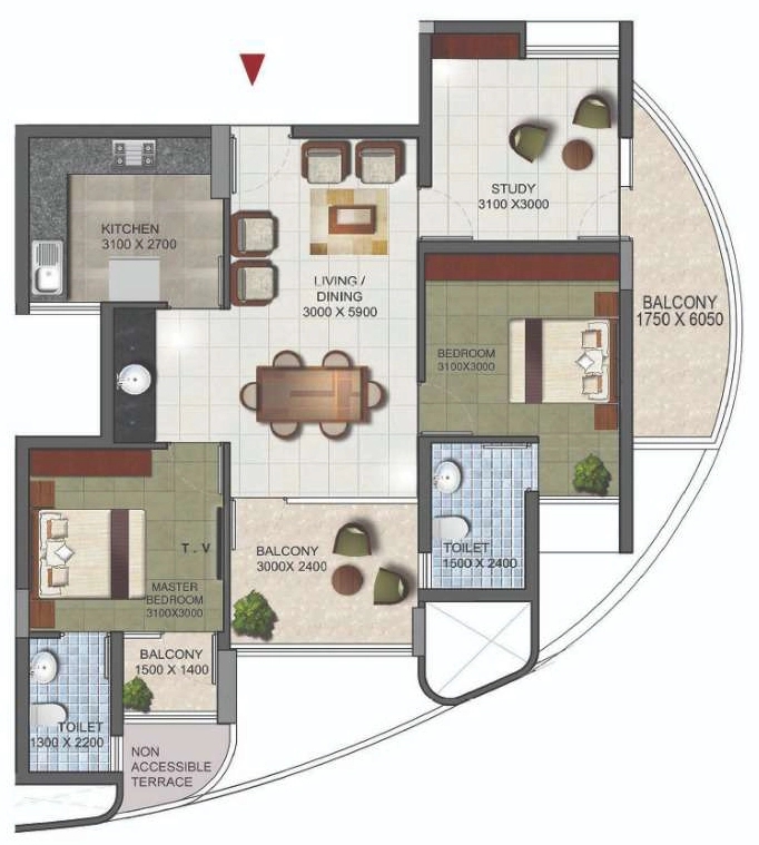 2 BHK Flat in Arcon Inspire in Kazhakootam, Thiruvananthapuram - Image 925323