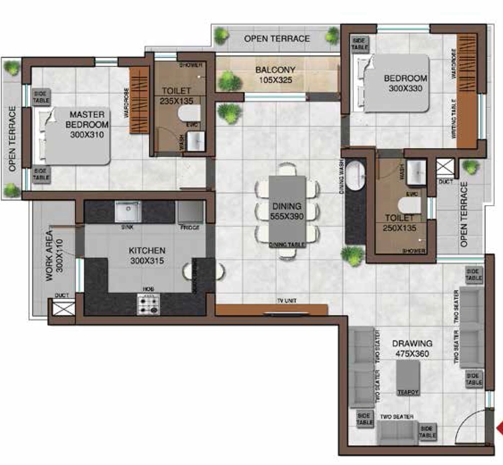2 BHK Flat in Arcon Serene in Kowdiar, Thiruvananthapuram - Image 925311