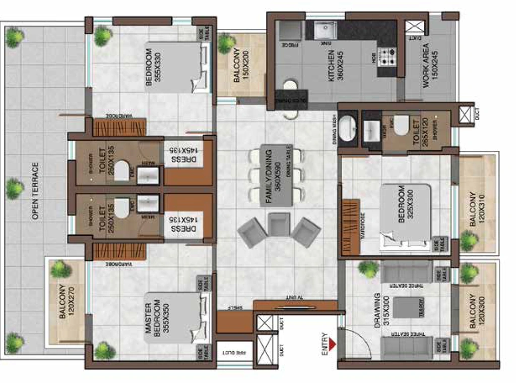 3 BHK Flat in Arcon Serene in Kowdiar, Thiruvananthapuram - Image 925314