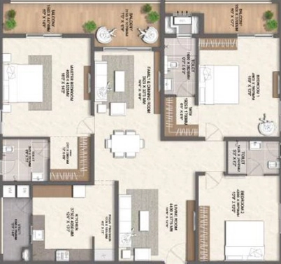 3 BHK Flat in Sreenivasa Sonthalia Ecorise in Rajendra Nagar, Hyderabad - Image 925336