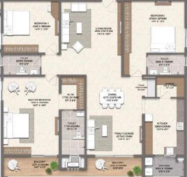 3 BHK Flat in Sreenivasa Sonthalia Ecorise in Rajendra Nagar, Hyderabad - Image 925337