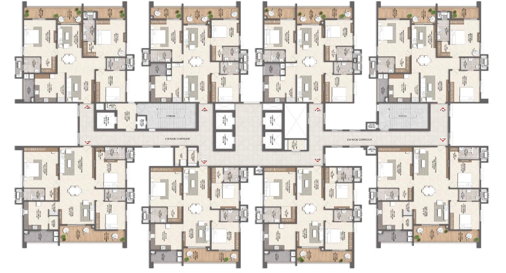 Floor Plan of Sreenivasa Sonthalia Ecorise in Rajendra Nagar, Hyderabad - Image 420109