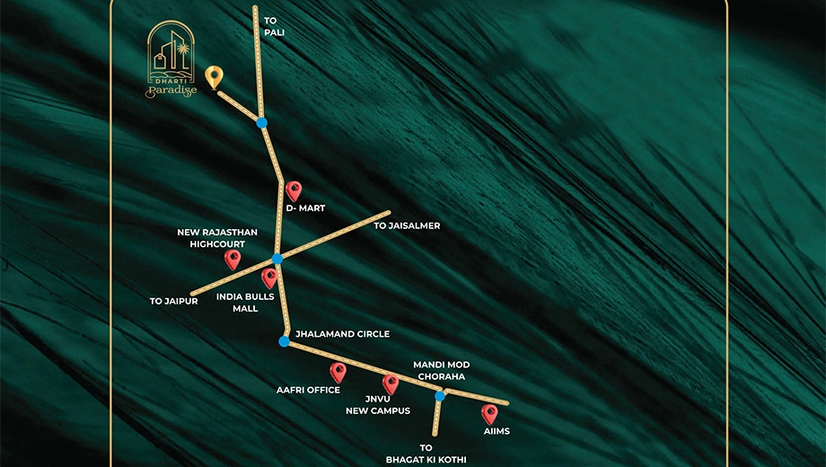 Location of Dharti Paradise in Basni, Jodhpur - Image 420394