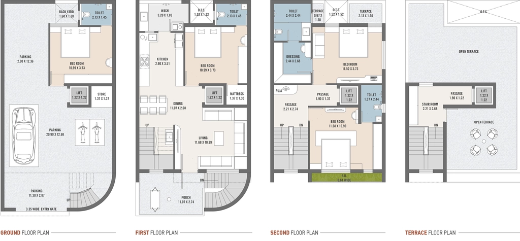 4 BHK House/Villa in Akshat Asopalav Bungalows in Vavdi, Rajkot - Image 925352
