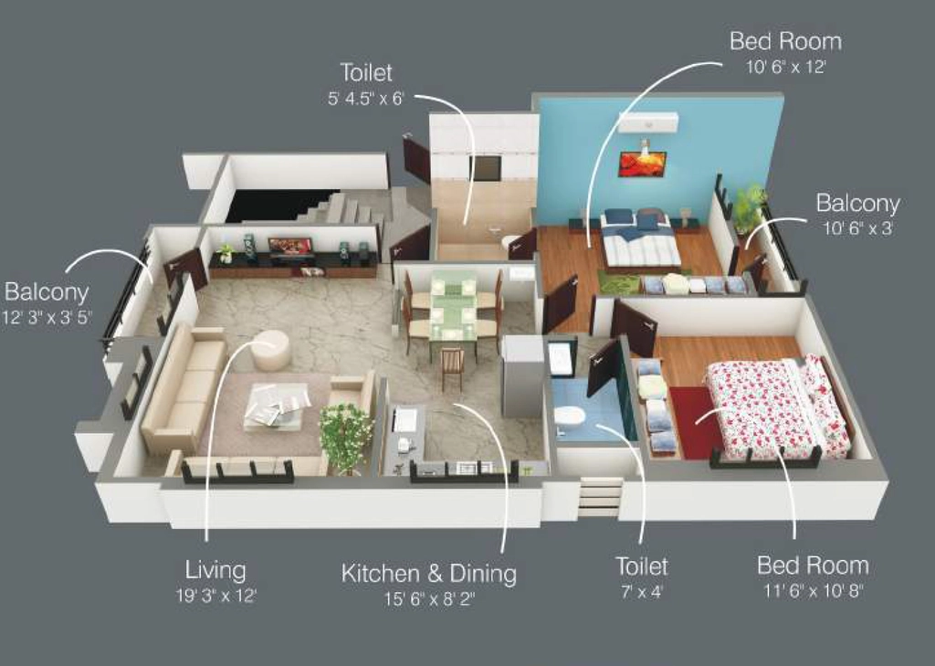 2 BHK Flat in Baheti Kasturi Residency in Pal Gaon, Jodhpur - Image 925417