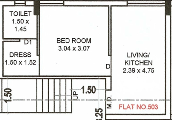 1 BHK Flat in Amba Vraj Bhoomi in Mavdi, Rajkot - Image 925358