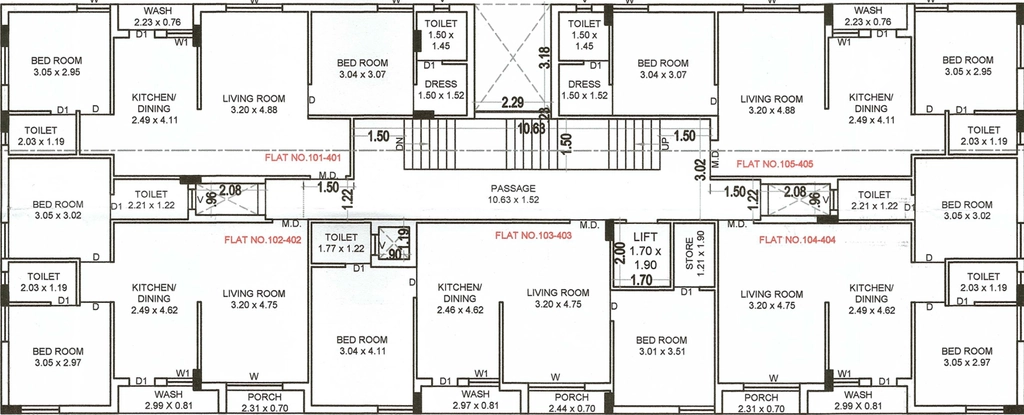 Floor Plan of Amba Vraj Bhoomi in Mavdi, Rajkot - Image 420173