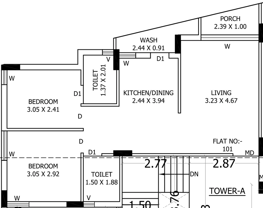 2 BHK Flat in Anadi Bhakti Sanidhya in Mavdi, Rajkot - Image 925362