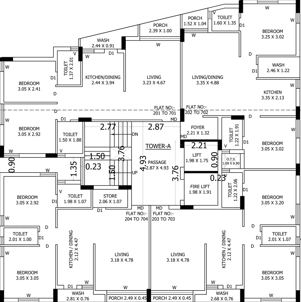 Floor Plan of Anadi Bhakti Sanidhya in Mavdi, Rajkot - Image 420188