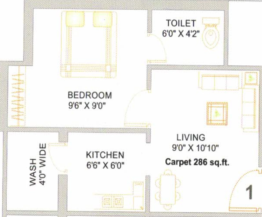 1 BHK Flat in Asman Avenue in Mavdi, Rajkot - Image 925369