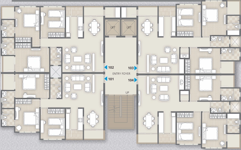 Floor Plan of Mannant Antilia in Ashok Nagar, Jodhpur - Image 420464