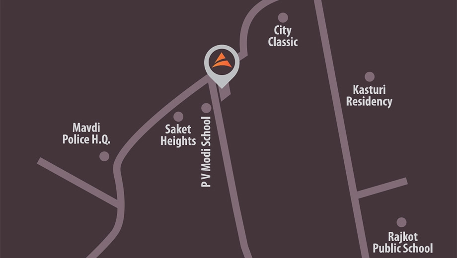 Location of Avisa One in Mavdi, Rajkot - Image 420232