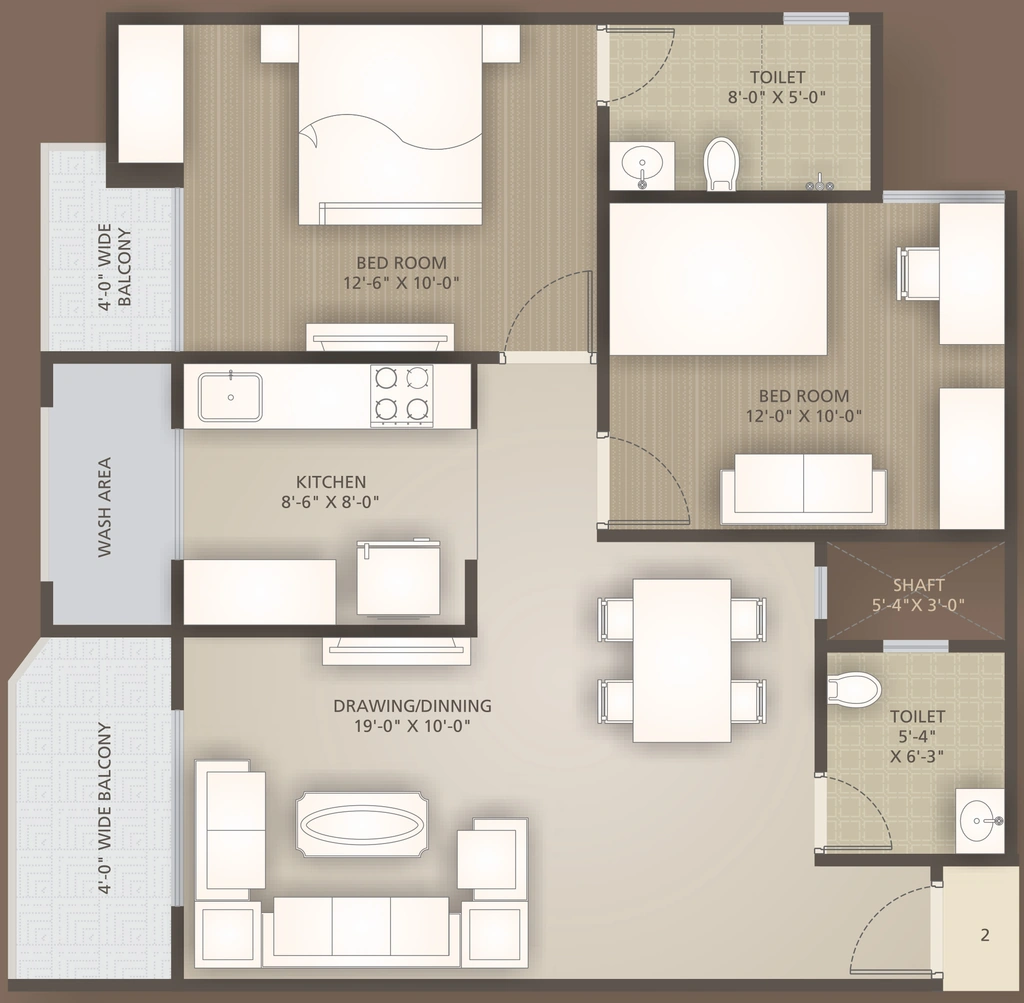 2 BHK Flat in Mannant Heights in Chaukhan, Jodhpur - Image 925435