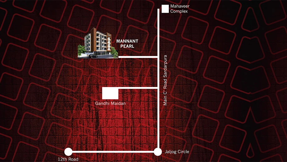 Location of Mannant Pearl in Sardarpura, Jodhpur - Image 420500
