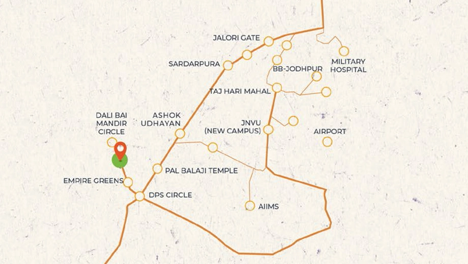 Location of Thar Thar Meadows Smart Homes in Bhadu Market, Jodhpur - Image 420563