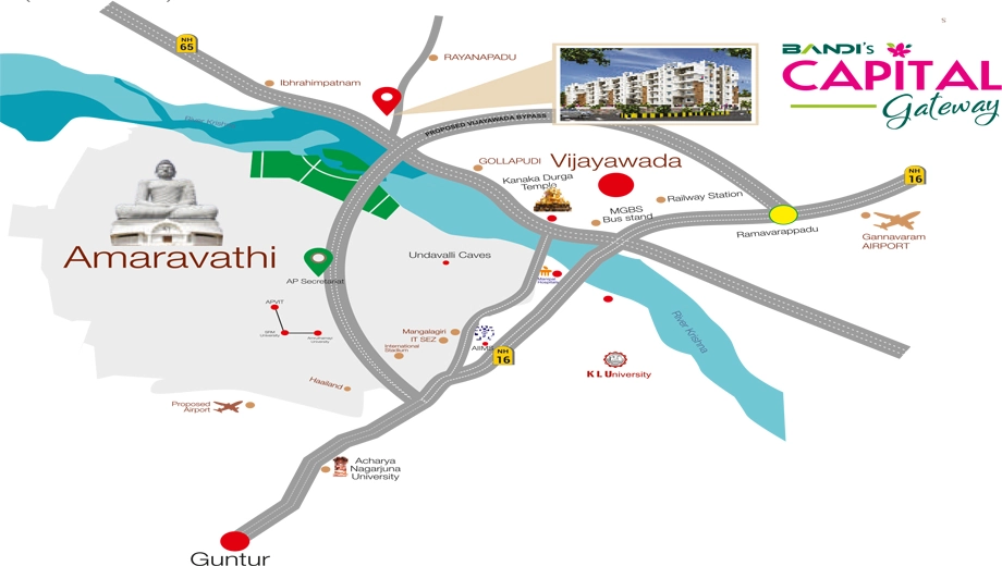 Location of Bandi Capital Gateway in Gollapudi, Vijayawada - Image 420264