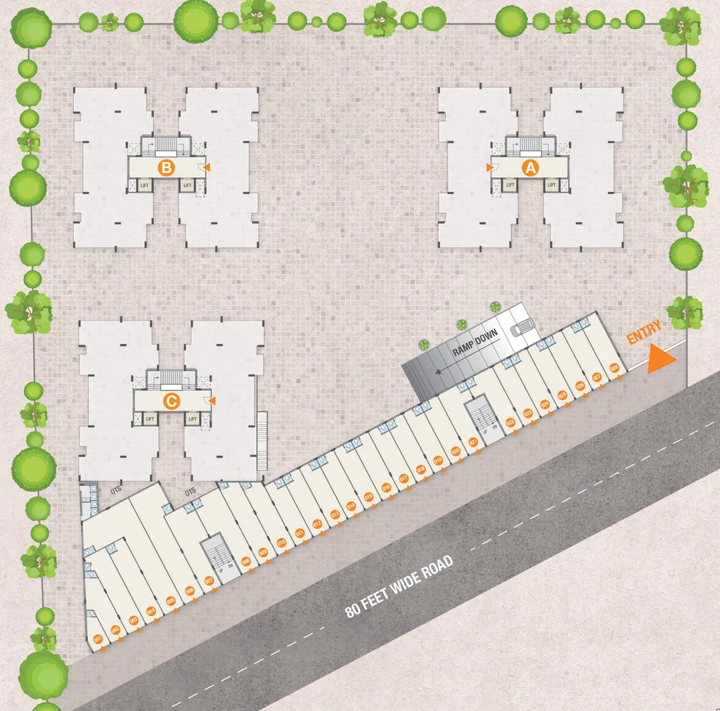 Master Plan of Cubicon Altosa Impera in Mavdi, Rajkot - Image 420272