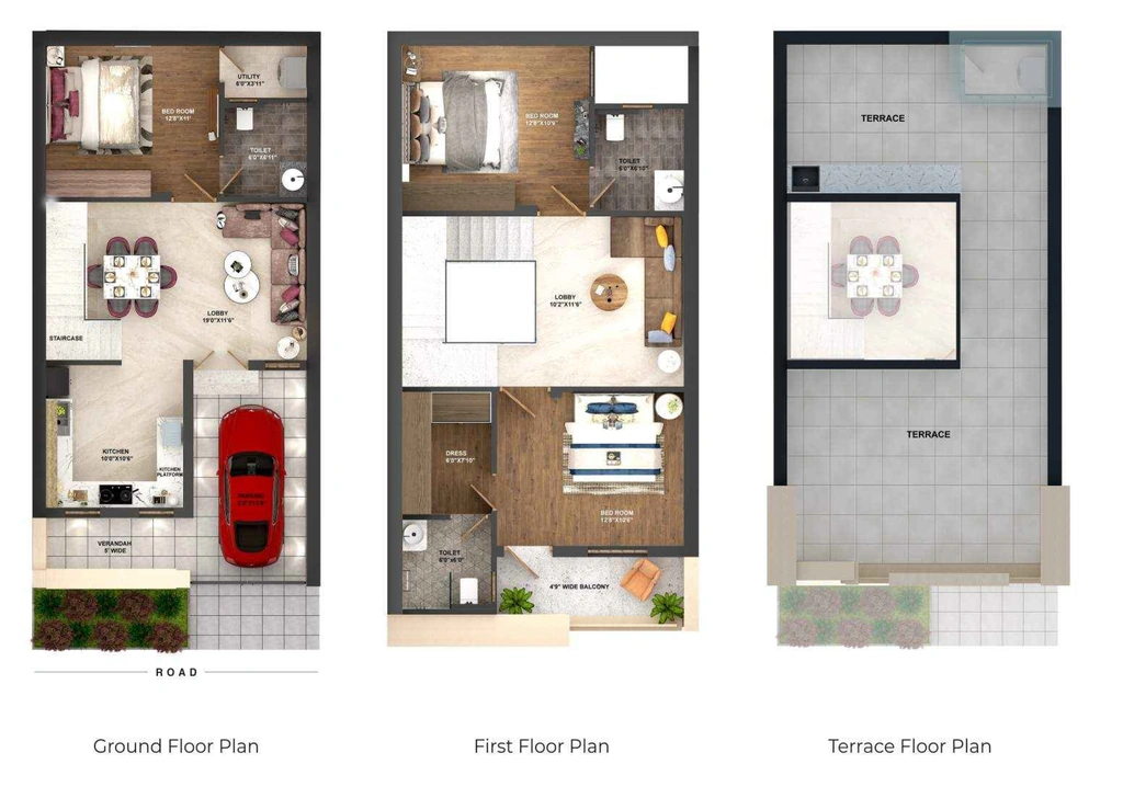 3 BHK Flat in Subham The Fort in Sangriya, Jodhpur - Image 925605
