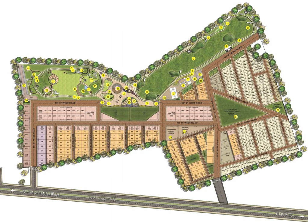 Master Plan of Unique Golf Estate in Jhalamand, Jodhpur - Image 420593