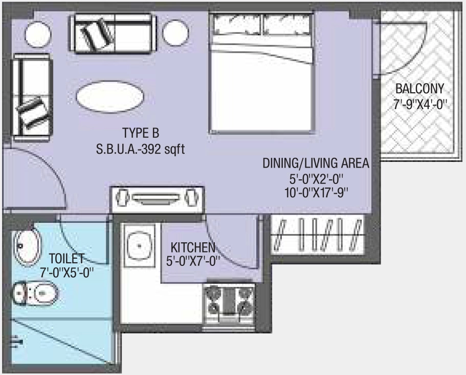 1 RK Flat in Unique Green Acres in Chaukhan, Jodhpur - Image 925472