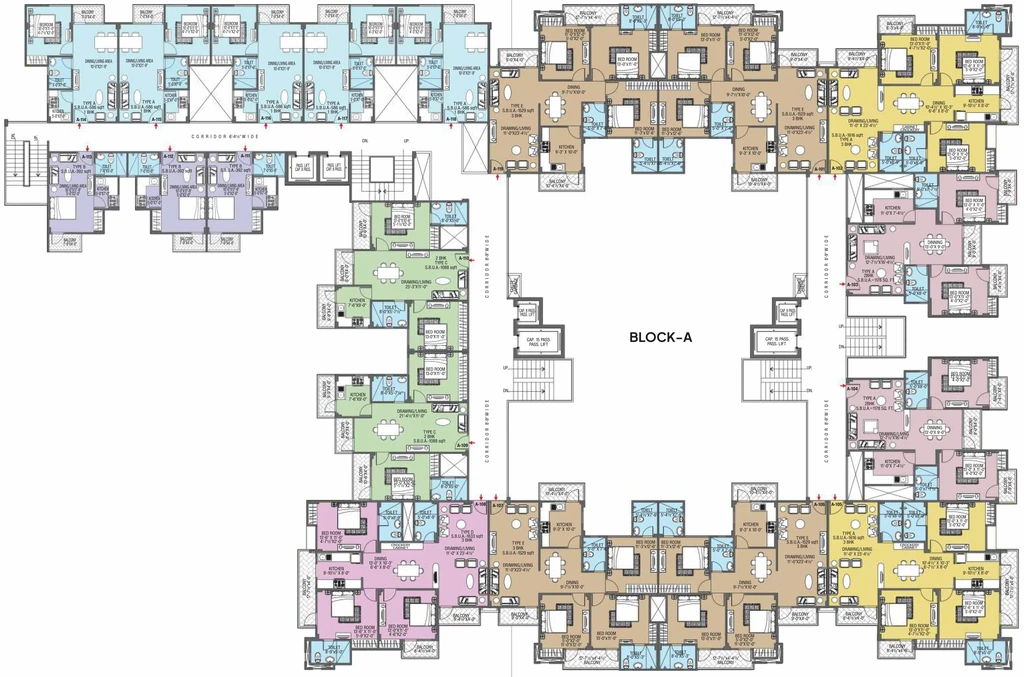 Floor Plan of Unique Green Acres in Chaukhan, Jodhpur - Image 420611