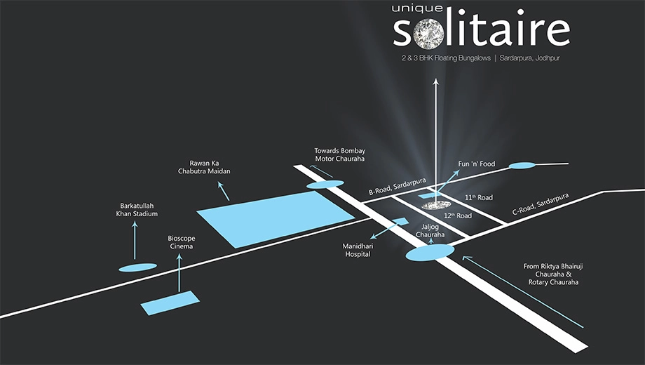 Location of Unique Solitaire in null, Jodhpur - Image 420612