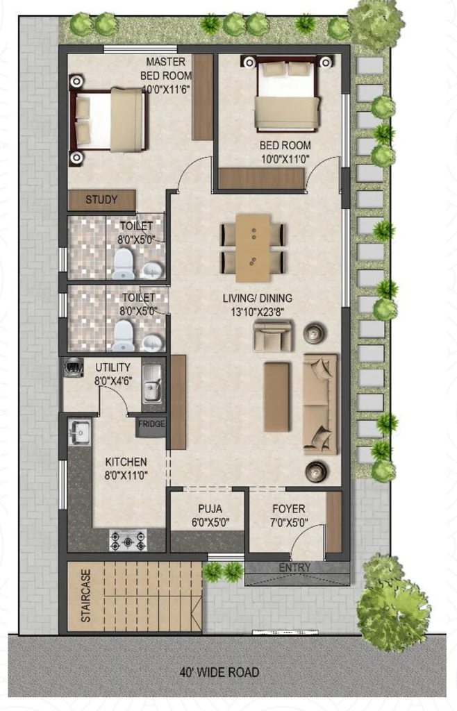 2 BHK House/Villa in Fugen Royal Imperia in Kankipadu, Vijayawada - Image 925399
