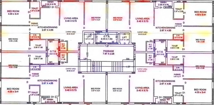 Floor Plan of Hillside Vraj Valley in Mota Mava, Rajkot - Image 420361