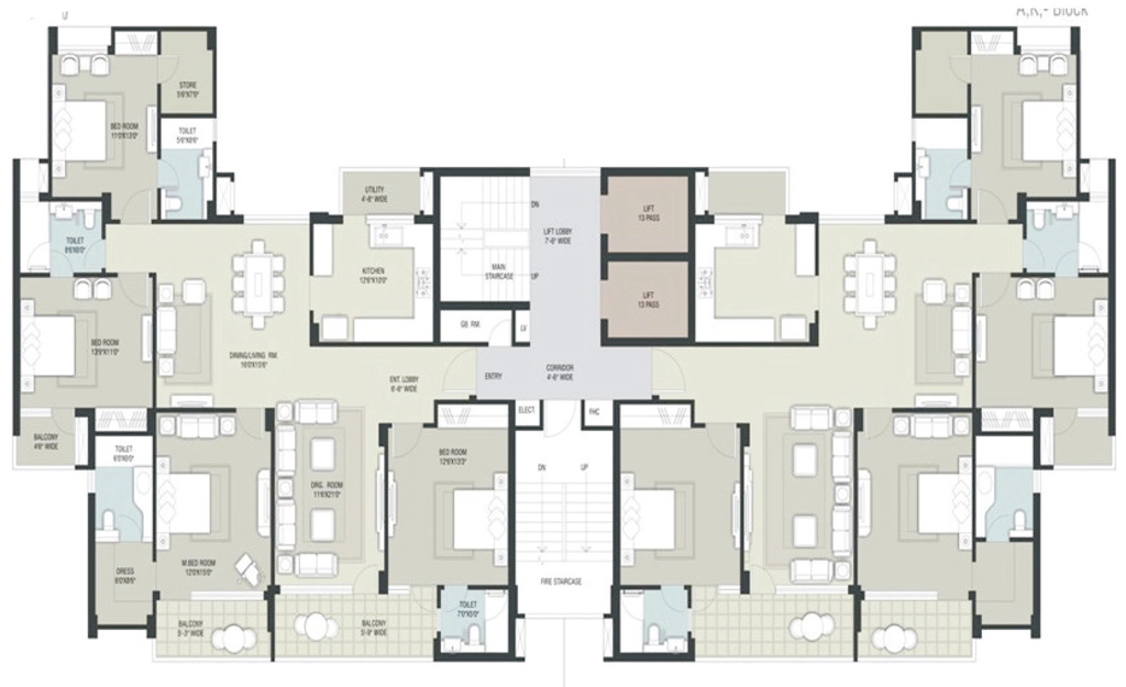 Floor Plan of Veetrag City in Bhadu Market, Jodhpur - Image 420629