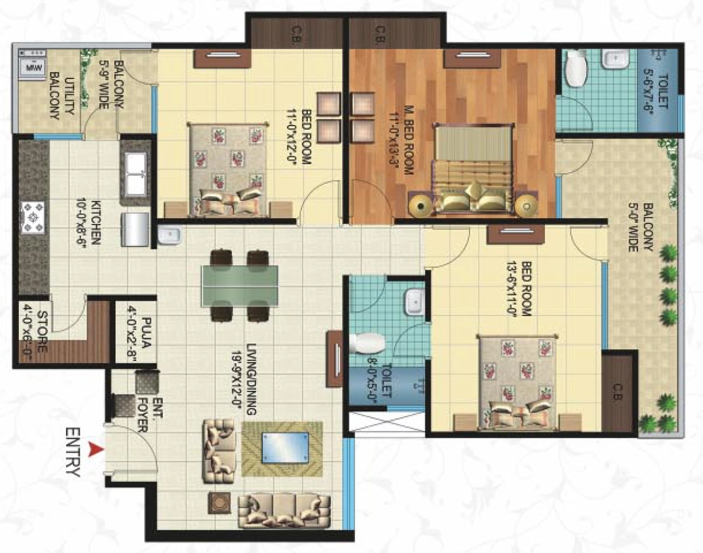 3 BHK Flat in Fifth Victorian Palace in Khema Ka Kuwa, Jodhpur - Image 925489