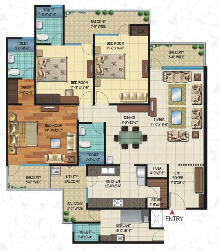 3 BHK Flat in Fifth Victorian Palace in Khema Ka Kuwa, Jodhpur - Image 925491