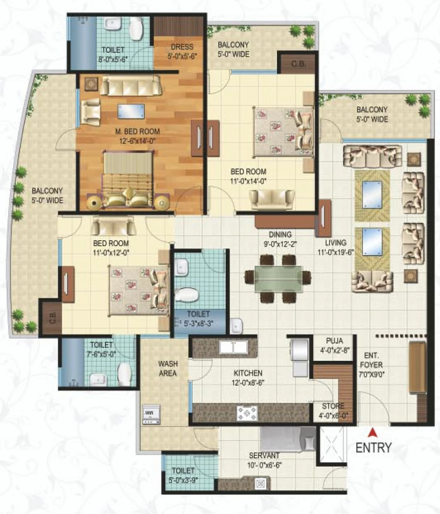 3 BHK Flat in Fifth Victorian Palace in Khema Ka Kuwa, Jodhpur - Image 925492