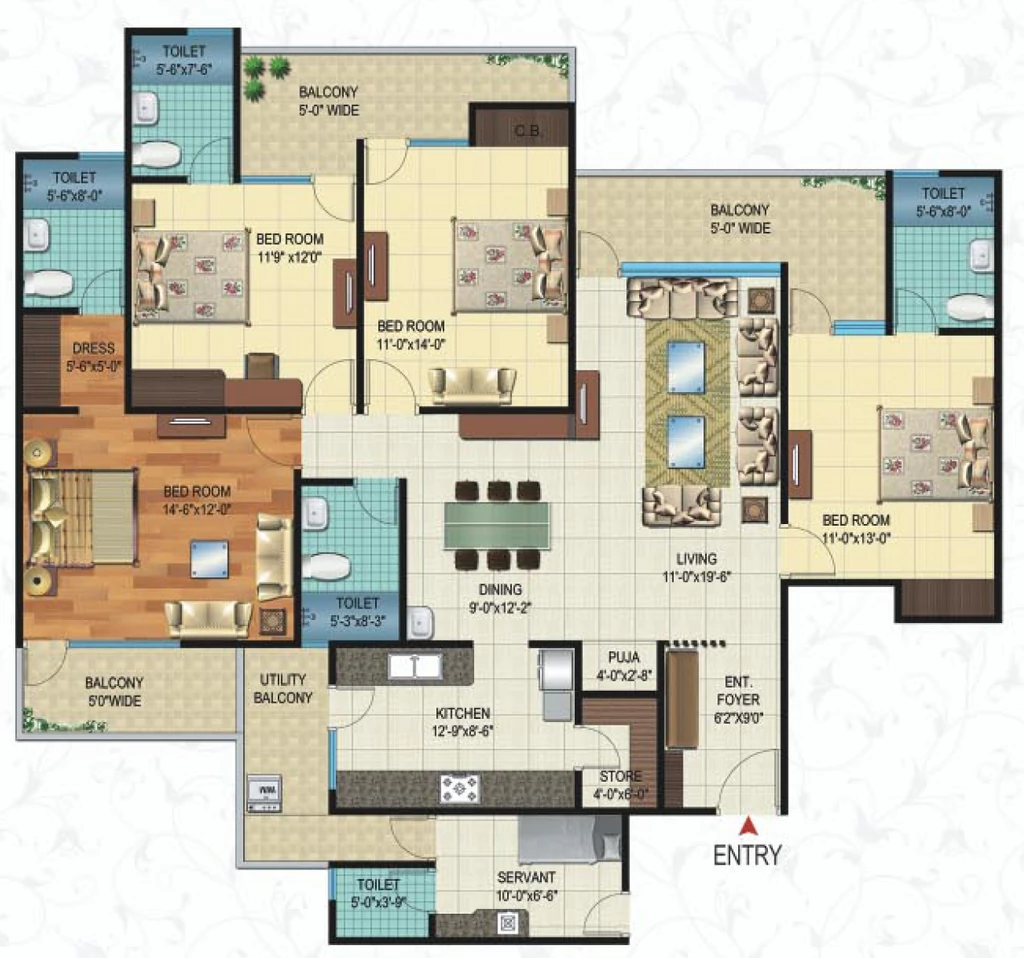 4 BHK Flat in Fifth Victorian Palace in Khema Ka Kuwa, Jodhpur - Image 925493