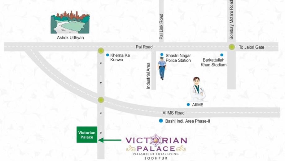 Location of Fifth Victorian Palace in Khema Ka Kuwa, Jodhpur - Image 420644