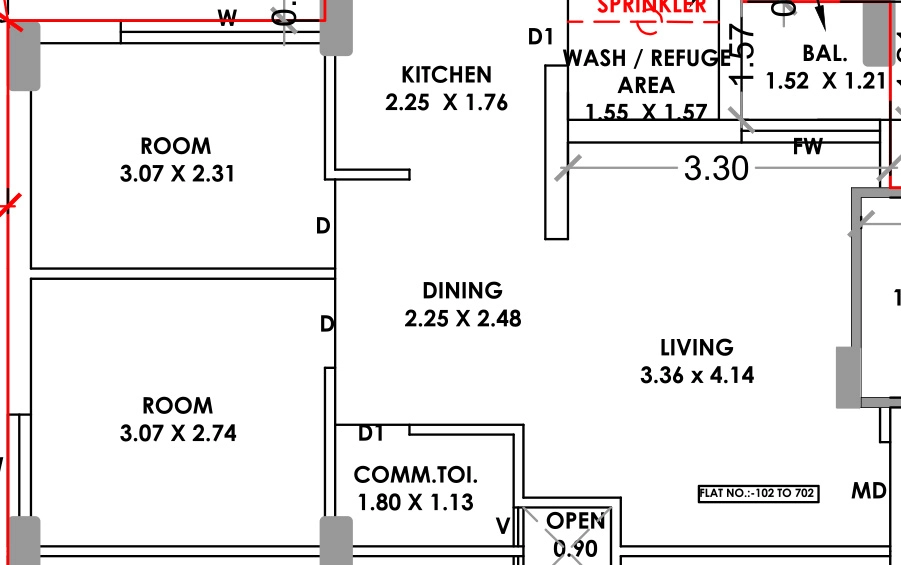2 BHK Flat in Hindva Sonamahor Radha in Mavdi, Rajkot - Image 925419